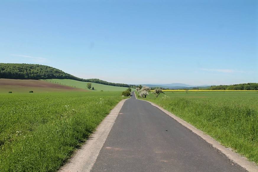 traveling down a long road