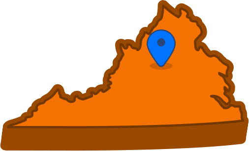 Map of Virginia